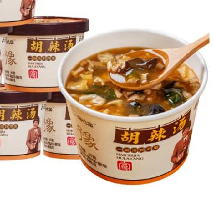 【中国直送】Hi Chia Jia 酸辣湯スープ朝食用インスタントスープ 65g/バケツ 本場河南味