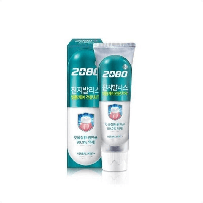 【韓國直郵】 韓國 2080 預防牙齦炎綠色薄荷款牙齦牙膏 120克 牙齦護理清新口氣去黃漬