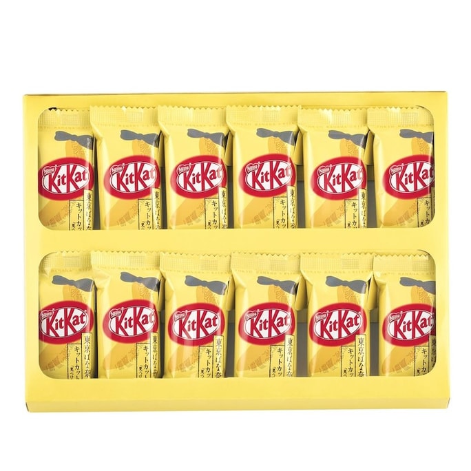 【日本直郵】TOKYO BANANA 東京香蕉 KIT KAT 聯名 地域限定東京香蕉味威化 12枚入