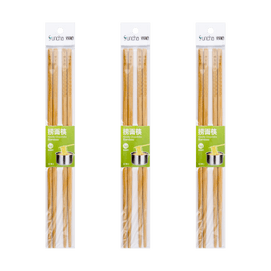 【Value Pack】Bamboo Chinese Noodle Cooking Long Chopsticks 30cm 2pairs Mao bamboo *3