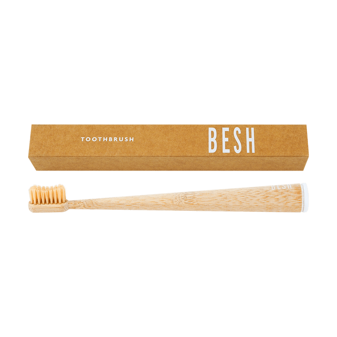 BESH 天然竹子牙刷 软毛 单支装 INS简约风【好好刷牙】