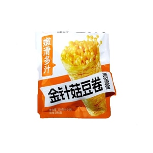 【中国直邮】 川阿婆 金针菇豆卷夹心豆皮卷办公室解馋豆腐干小零食休闲小吃食品金针菇豆卷118g共6包