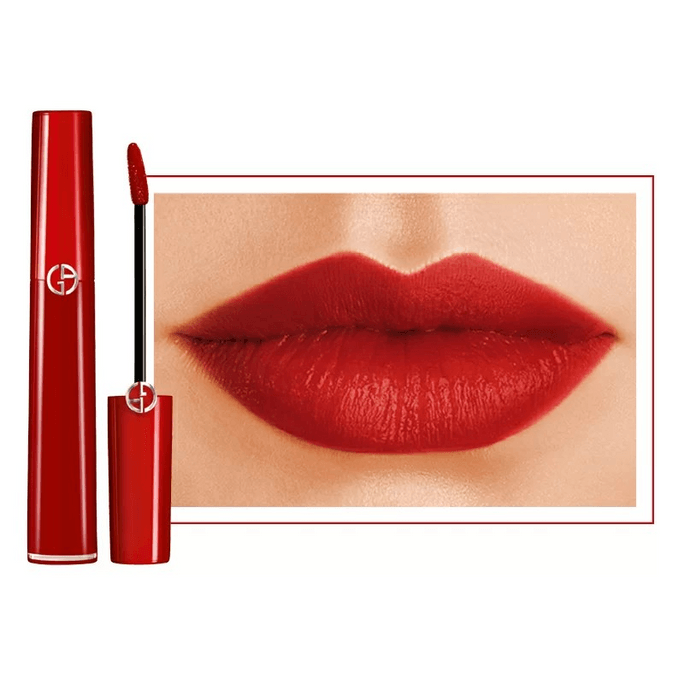 【香港直邮】 法国 乔治·阿玛尼 红管唇釉丝绒哑光裸雾裸棕口红水唇釉缎光滋润 6.5ml #405 传奇烂番茄