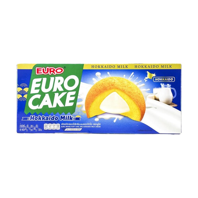 泰国EURO 北海道牛乳夹心小蛋糕 144g