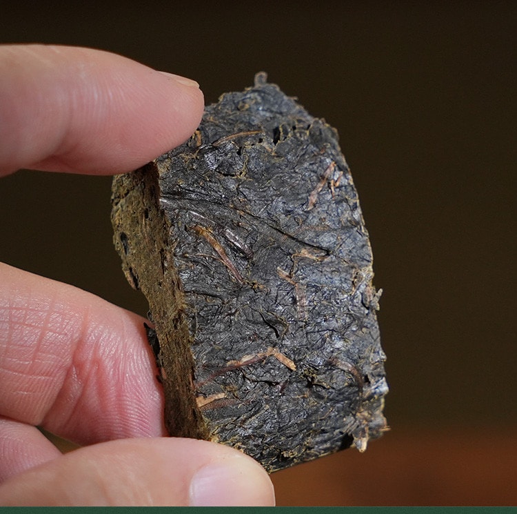  小师姐评茶 荒野花砖茶 木兰露 2019年安化黑茶 甜柔清净 果香蜜韵 来自“蜻蜓茶田”的干净好茶 100克