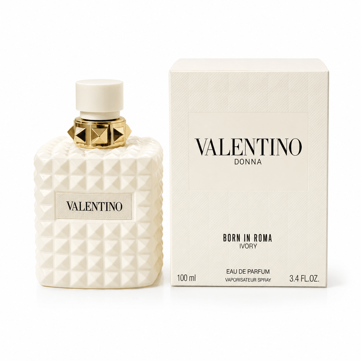 に*ん様 Valentino Donna ivory VALENTINO DONNA BORN IN ROMA IVORY EAU DE PARFUM SPRAY 3.4 Oz