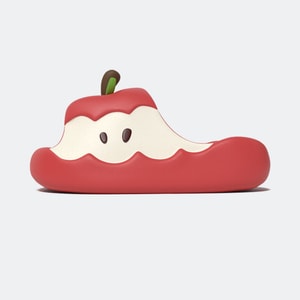 Thick Apple Shaped Slippers【3.5cm Higher】 Soled Creative Slippers Stylish Versatile Unisex Anti-slip Bathing Odor Proof Beach Slippers Summer Outdoor Slippers SIZE 38-39 Red Color