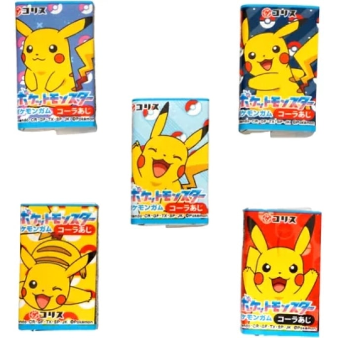 Korisu Pokemon Gum Cola Flavor 5 Different Designs Random One
