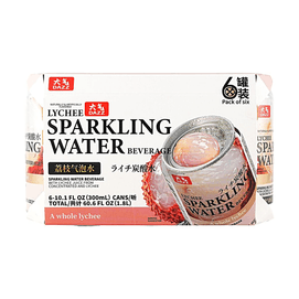 Lychee Sparkling Water 10.1 fl oz*6 cans