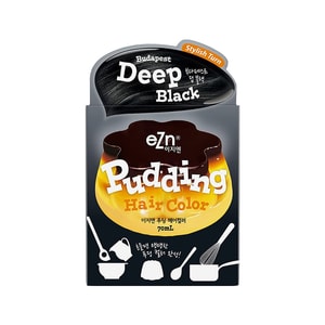 한국 eZn 딥 블랙 푸딩 헤어 다이 140ml
