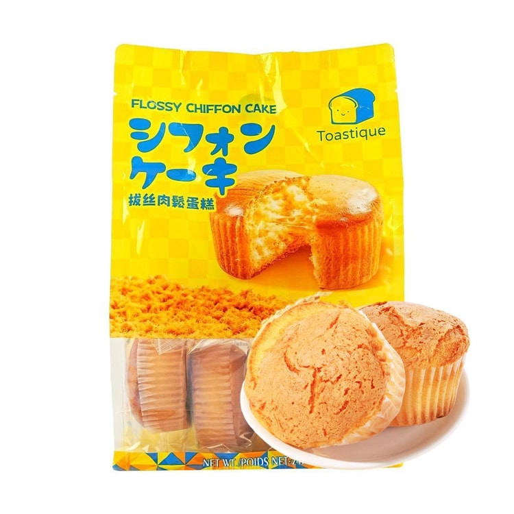 Toastique チキンフロスシフォンケーキ 6個入り、8.47オンス - Yami