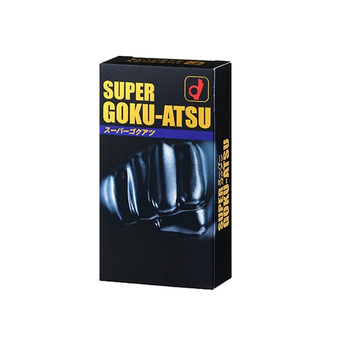 【日本直郵】OKAMOTO岡本 物理延時保險套極厚0.12mm純黑超潤滑中號 10枚