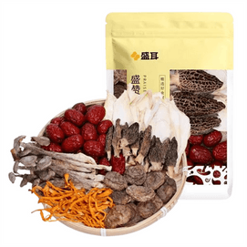 Oyster mushroom soup packet, tea tree mushroom six-ingredient mushroom soup packet - dried mushroom soup packet, for stewed chicken soup, bone broth ingredients - 50g per packet