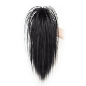 Waterfall Half-Up Ponytail Wig for Women Claw Clip Spicy Girl Fountain High Ponytail Fluffy Voluminous Hair Internet Sensation Long Hair Braid  Natural Black 1 Piece