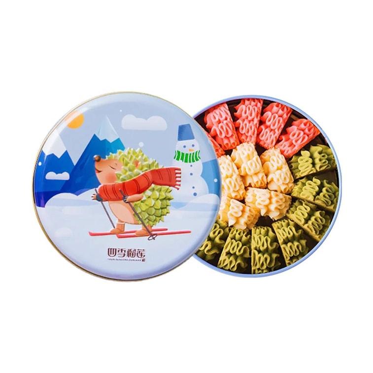 3種のフレーバー クッキー いちご抹茶バター 6.3 oz 20