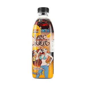 오렌지 C 아메리카노 저당 아이스 커피, 33.81 fl oz【원피스 나미 에디션】【애니메이션 상품】