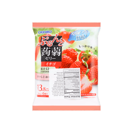 日本ORIHIRO 低卡高纖蒟蒻果汁果凍 草莓口味 6枚裝 120g