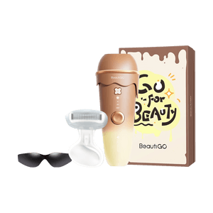 BEAUTIGO IPL強烈脈衝光 冰淇淋藍寶石冰點除毛儀 溫和舒適 全身除毛 #生椰奶咖 【護目鏡手動刮毛刀超值裝】