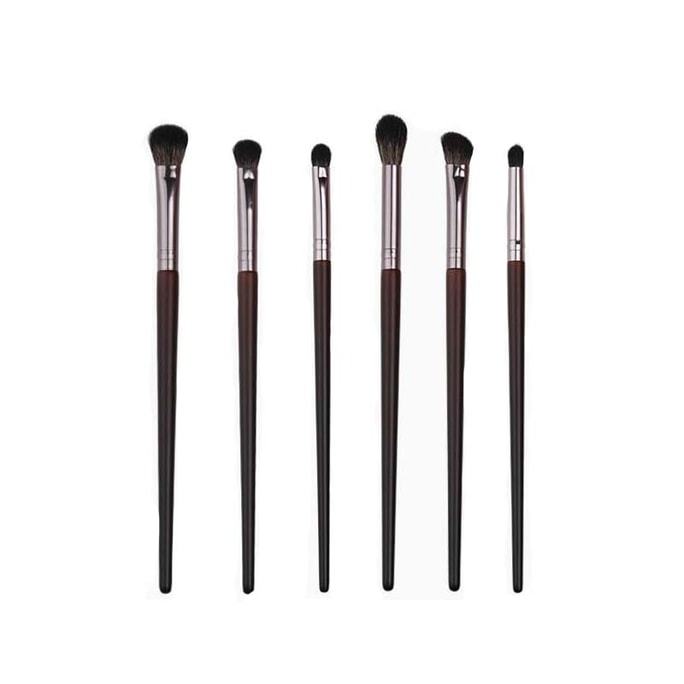 瑪莉安 【官方授權旗艦店】羊毛混毛眼部筆刷套裝 高端動物毛筆刷 蓬鬆細膩 柔軟順滑 迅速抓粉 暈染自然 6支 (限量版)