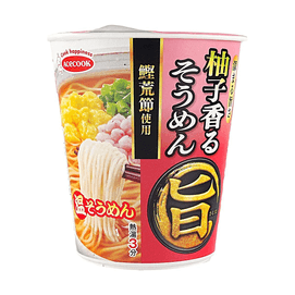 Yuzu Scented Somen Cup Noodles, 1.76oz 【Instant Hot Noodles with Bonito Broth】