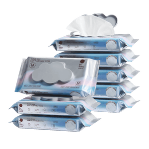 Cloud Max Flushable Baby Wipes 336Counts-Pack of 8