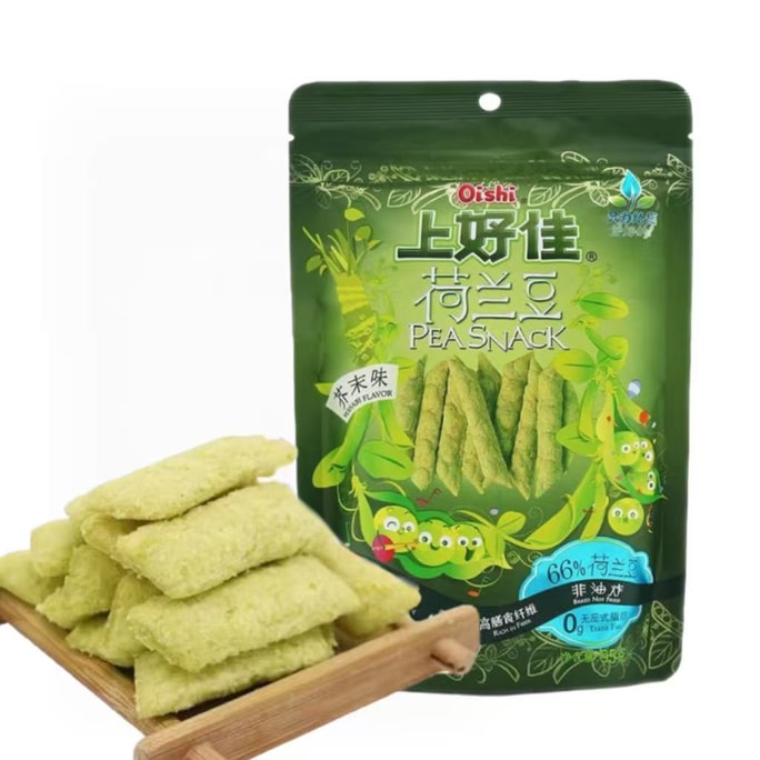 완두콩 스낵 와사비 맛 3.35oz 구운 스낵, 튀기지 않음, 풍부한 섬유질