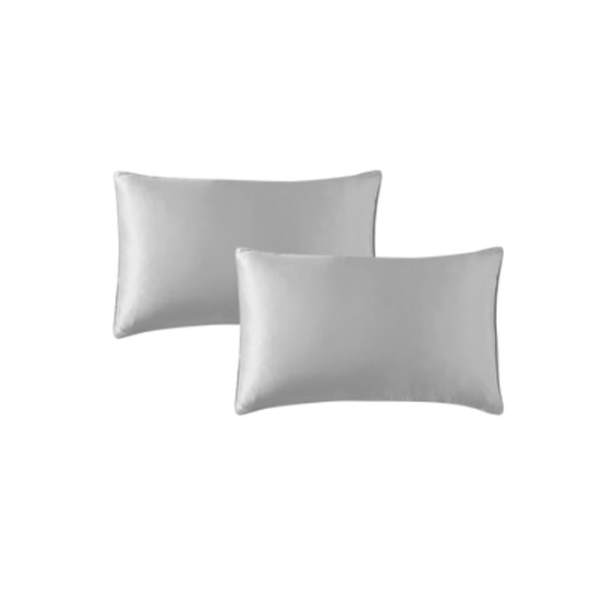 LifeEase Silk Pillowcase Silk Tencel Style Elegant Silver