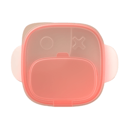 Baby Sealed Feeding Bowl with Spoon Pink