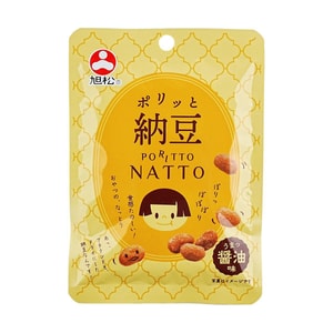 Dry Natto Bean Snack, Soy Sauce Flavor, 0.49 oz