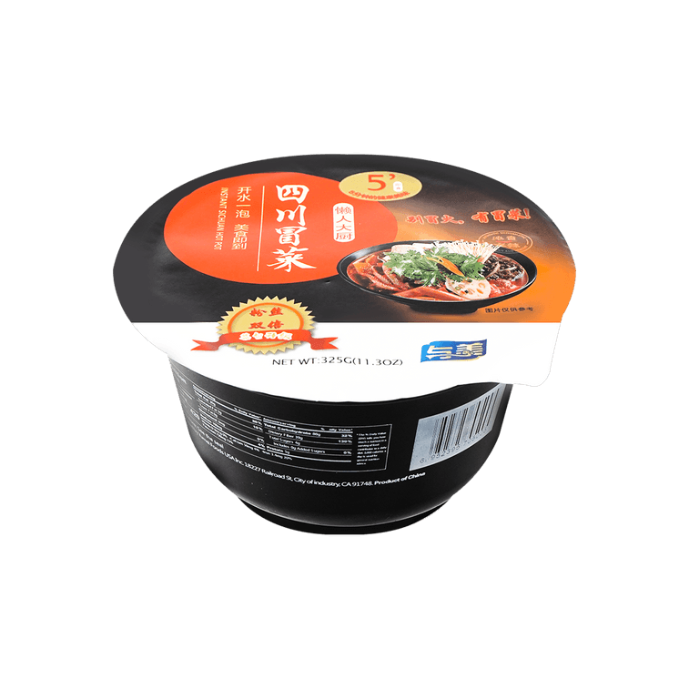 【四川風味】與美 懶人大廚 四川即食冒菜 濃香麻辣味 碗裝 325g 5