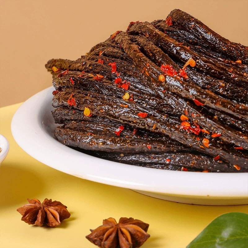 【赠品】中国 直邮   海洋洋虹超长豆角干辣条儿时怀旧解馋零食麻辣面筋小吃休闲食品 10g*1包
