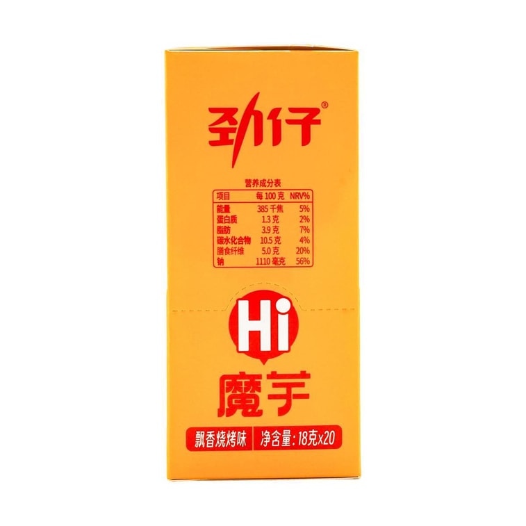 劲仔 Hi 魔芋 烧烤味 18g*20包 7