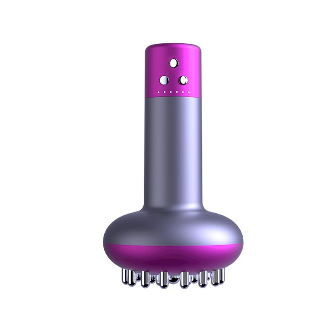 Electric meridian brush lymphatic dredging tendons scraping magnetic heat warm moxibustion purple