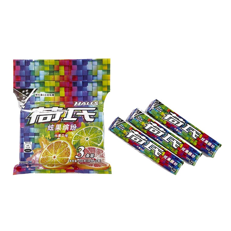 【中国直送】盛香鎮 ハーシーミント フルーツ味詰め合わせ（3袋入り、9個入り）爽やかなキャンディスナック 6