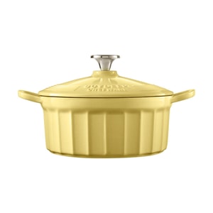 BUYDEEM Enameled Cast Iron Dutch Oven 3.1QT 22cm Mellow Yellow