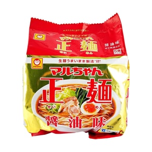 Seimen Instant Ramen Noodles, Shoyu- Soy Sauce Flavor, 5 Pack, 18.52 oz