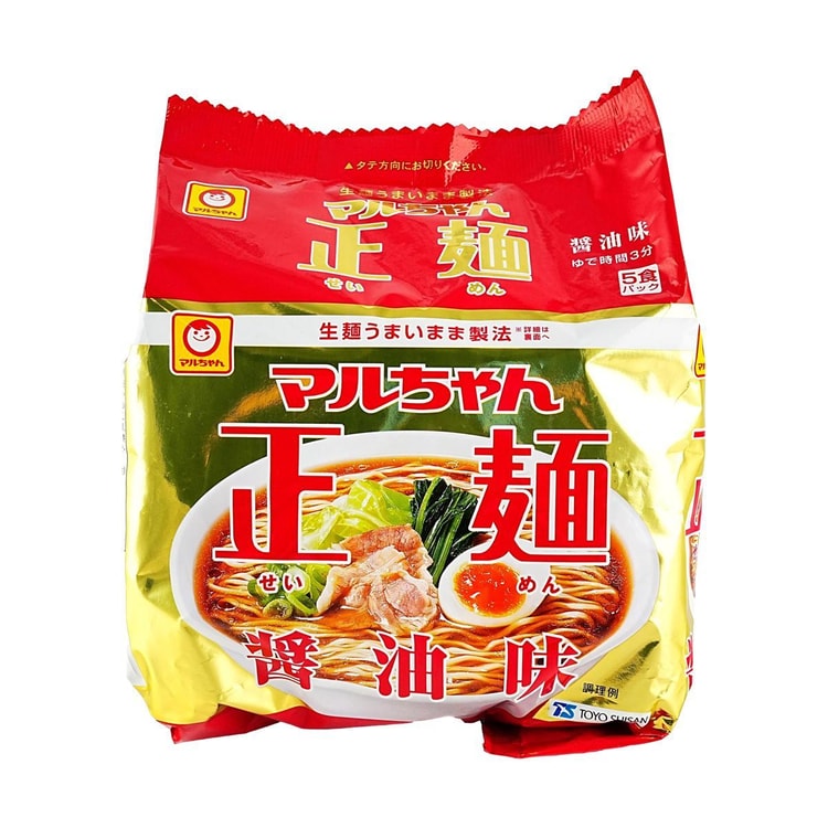 即席ラーメン MARUCHAN セイメン インスタントラーメン 醤油味 5個パック 18.52