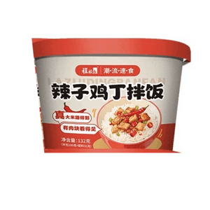 Chengzhang Instant Rice Bowl, Spicy Diced Chicken Flavor, 1 Bowl