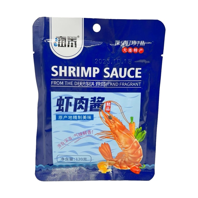 Shrimp sauce grasshopper shrimp sauce steamed egg dipping sauce rice noodle sauce 120g*1 bag