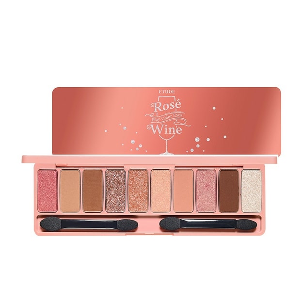 韩国etude House 伊蒂之屋10色眼影盘 玫瑰香槟色 亚米