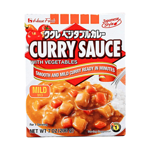 日本好侍 HOUSE 蔬菜咖喱调理包 甘口微辣 198g 【日式风味】【即食便捷】