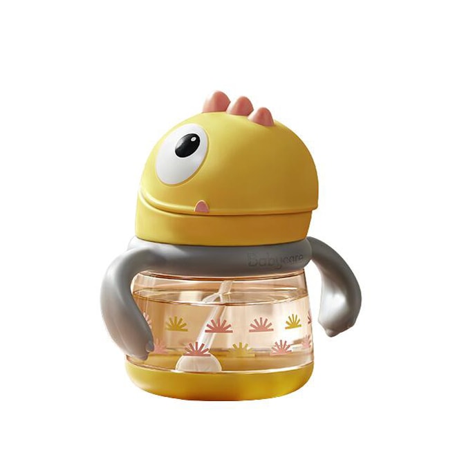 Babycare Dinosaur cute learning drinking cup PPSU duckbill cup (June-December) 220ML Lock Yellow