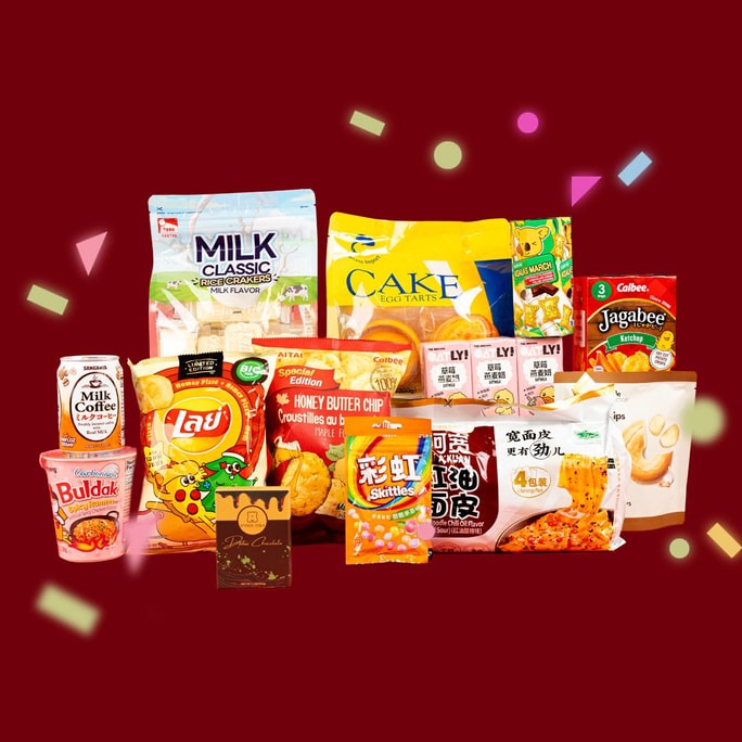 【Yami限定】12周年記念TikTokトレンドスナックバッグ【ドバイチョコレートとブルダックラーメン付き!!】