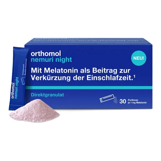 Melatonin Sleep Stick 30 Sachets/Box – Blueberry Flavor – 1mg Precise Dosage