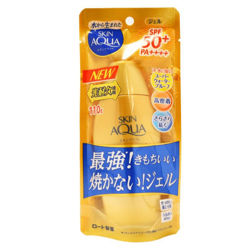 Skin Aqua Super Moisture Gel Gold Sunscreen 110g - Yami.com