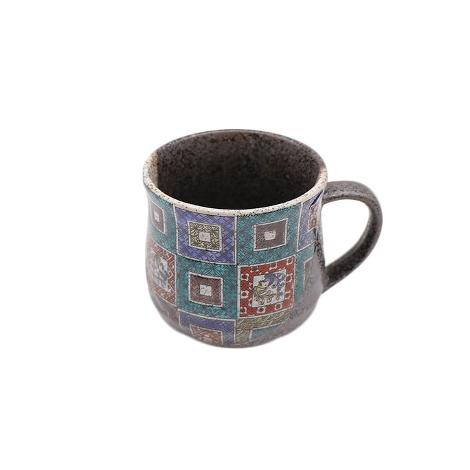 日本九谷燒手工馬克杯(瓷磚 2.95 x 3.15 吋)