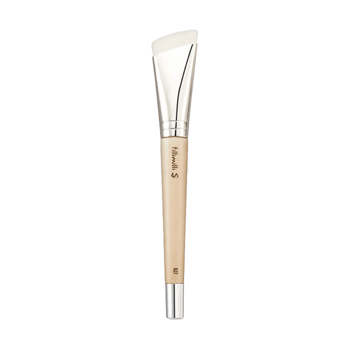 S Smooth Skin Filter Foundation Brush, Soft Angled Makeup Brush, #827 - Vegan Bristles