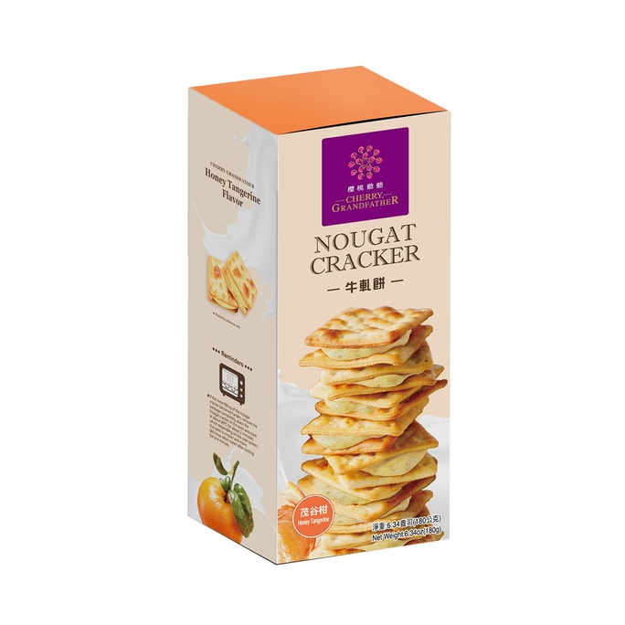 Honey Tangerine Nougat Cracker 180g 12pcs