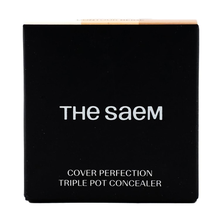 韓國THE SAEM得鮮 三色遮瑕膏 完美遮瑕三效盤遮瑕膏 #02 Contour Beige 修輪廓陰影鼻影 提亮高光 21~23號色推薦 11