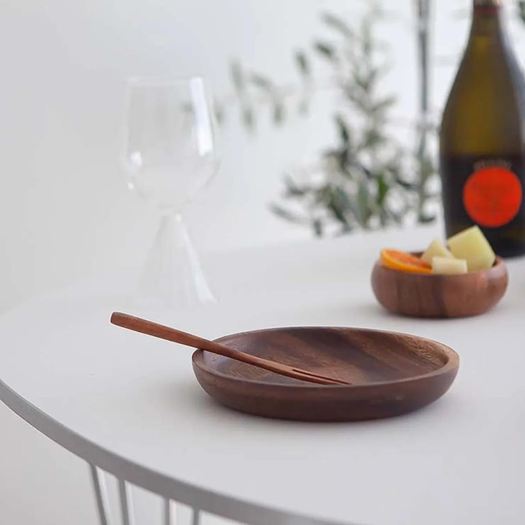 우드 라운드 플레이트S 15.3*2.5cm 3